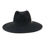 Hot Sale China Suppliers Black 100% WOOL Has Women Dress Fedora Winter hats