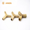 Hot sale china suppliers brass hose barb y tee pipe fitting,plastic hose connector tee
