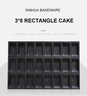 Hot Sale Customized Non Stick Baking Pan 3*8 Rectangle Bread Bakeware