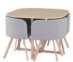 Hot sale dining room furniture wooden modern dining table set