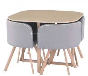 Hot sale dining room furniture wooden modern dining table set
