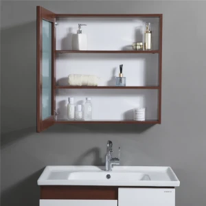 Hot Sale Large Capacity Hanging Bathroom Furniture Cabinet Set With Wash Basin, Mirror