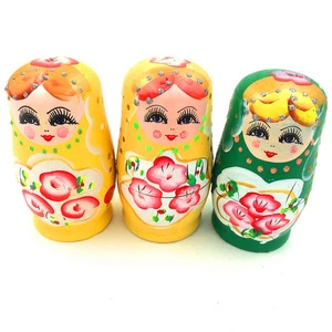 Hot Sale Puppet Toys 5 Layers Of Paint Wooden Russian Dolls Tourist Souvenirs Stalls Selling Russian Doll