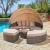 Import Hot sale rattan sunbed round lounger waterproof beach chair garden sets furniture outdoor from China