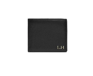 Hot sale small custom bifold slim genuine leather mens wallet