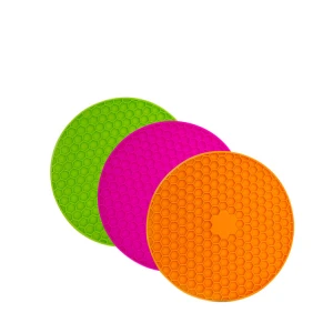 Hot Sale Tableware Decoration Round Honeycomb Silicone Hot Pot Mat