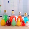 Hot Sale Unique Shaped Glass Bulb Beverage Juice Bottle with Straw