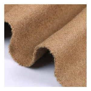 hot sale wool polyester woven heavy weight woolen fabric tweed pattern for overcoating