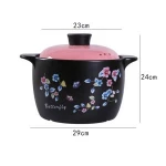 Hot Sell ceramic casseroles open flame spodumene quick stew pot