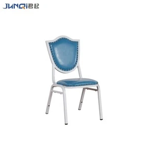 Hot Sell Stackable Fabric and Iron Metal Dining Room Hotel Luxury Hotel Furniture Banquet Chair