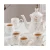 Import Hot Sell Teapot Insufer Resistant Flower Teapot Coffee Tea Cup Set Custom Logo tea service set from China