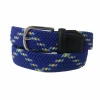 Hot selling cheapest price custom fashion woven belt mens elastic belts fabric braided belt men