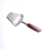 Hot selling cheese tools wooden handle mini metal butter cheese slicer best cheese spade