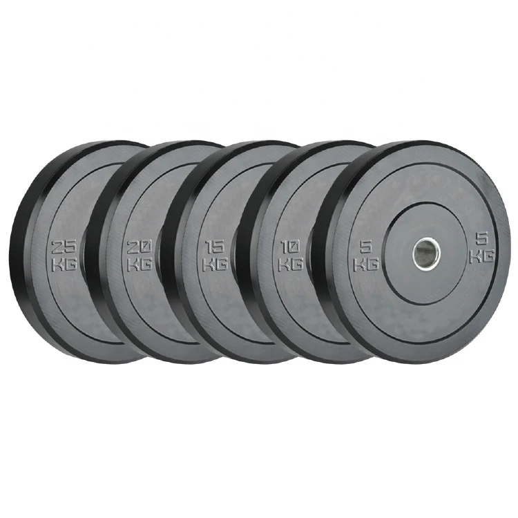 Hot Selling Power Training Black Rubber Weight Bumper Plate