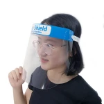 Hot selling wholesale transparent face shield anti fog plastic protective heng de face shield eye protector in stock