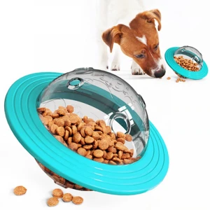 Hot style pet chew bite dog toy flying saucer missing ball puzzle dog toy