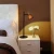 Import hotel bed built in lighting led bed side table light from China