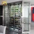 Import hotel led stainless steel  wine cabinet modern red wine storage display rack from China