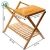 Import Hotel room use bamboo foldable luggage rack with a lower shelf from China