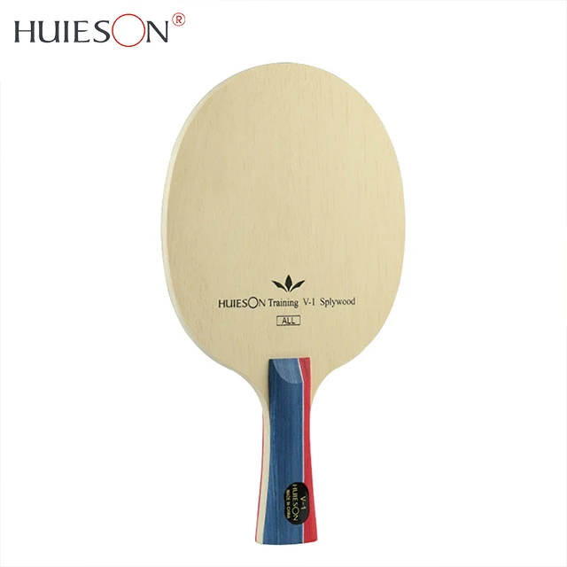 HUIESON OEM Custom Cheap 5 Layer Pure Wood Training Table Tennis Bat Racket Ping Pong Blade