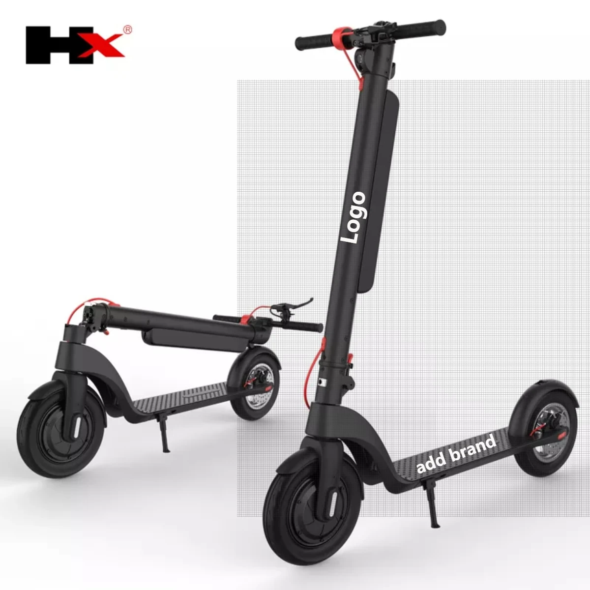 HX X8 powerful 450w long range scuter electric scooter with seats for adults
