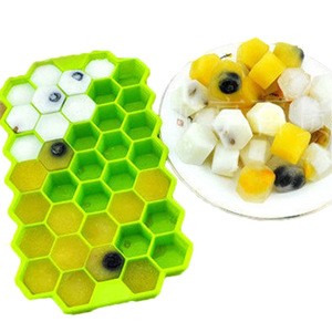 Ice Cube Trays/Silicone Ice Cube Molds with Removable Lid for Chilled Drinks, Whiskey &amp; Cocktails