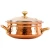 Import Indian art villa steel copper handi casserole with glass lid &amp; brass handle from India