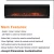Import Indoor 3D LED Decorative Wall Electric Fire Place Artificial Flame Modern Decor Glass Fireplace Electric Heater from China
