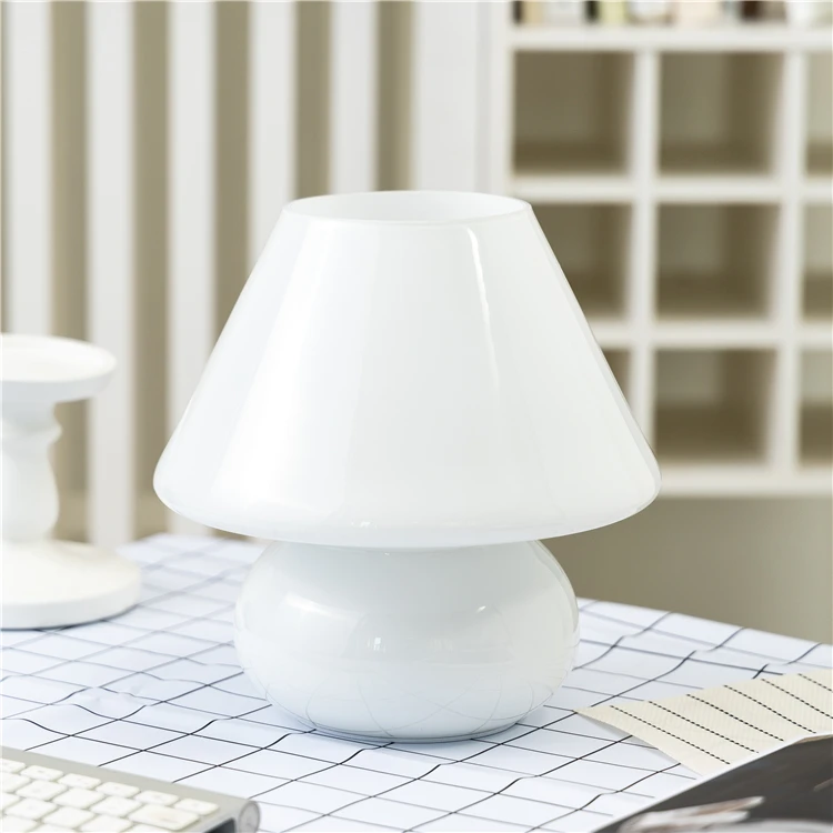 industrial make clear cute study valiant mood table lamp white shade modern glass table light
