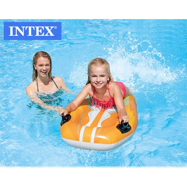 Intex 58165 Inflatable Surfboard Float Life Buoy Swimming Pool Inflatable Joy Rider Mat