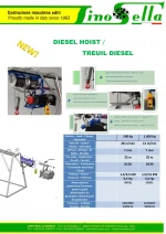 Italian quality construction winches.Lifting hoists made in Italy, with electric motor and Diesel generator