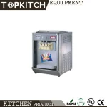 Italy Compressor Pre Cooling System 3 Flavor CE Approved Soft Serve Ice Cream Maker