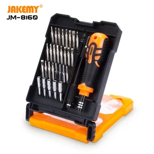 JAKEMY 33 in 1 Multi-functional DIY hand tool precision screwdriver with socket set for cellphone laptop game pad repair
