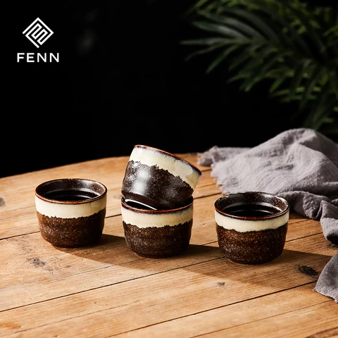 Japanese Style  Tea Set A pot With 4 Cups Hot Sells Customized Tea Cups Ceramic Portable Tea pot