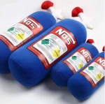 JDM Plush Toys NOS Nitrous Oxide Bottle Soft Turbo Gifts Car Seat Cushions Decor Headrest Backrest Neck Rest Pillow