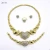 Import JHT193 18K gold-plated XOXO rhinestone heart-shaped womens wedding diamond jewelry from China