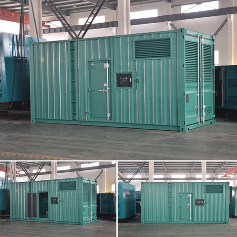 Jianghao S12R-PTA 800kw generator price 1000kva mitsubishi generator 20ft container genset