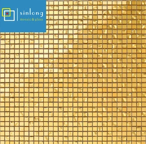 JP01+JP02 swimming pool gold glass mosaic tile 20*20mm