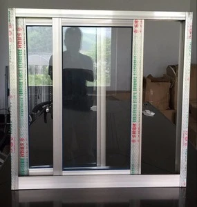 Kenya aluminium frame sliding single pane glass window