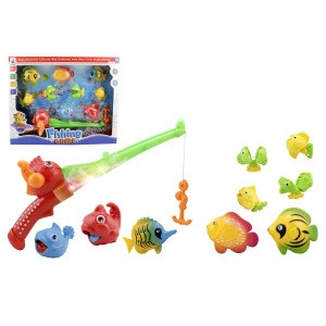Kids Plastic Fishing Toys Electronic Fishing Game