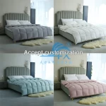 King Queen Double Custom Size Goose Down Quilt Feather Filling Duvet All Season Comforter