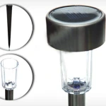 Kingland outdoor garden lighting mini plastic path light led solar light