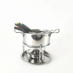 Kitchen 11 Piece Melting Fondue Set Chocolate Cheese Maker stainless steel fondue maker