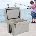 KJB 25L Cooler OEM Rotomolded Outdoor Fishing Tackle Box Plastic Portable Fishing Box For Sale .