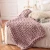 Import Knitted Blanket Weaving Blanket Mat Throw Chair Decor Warm Yarn Knitted Blanket Home Decor from China