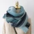 Import Korean version of the vertical rainbow color autumn and winter fashion thickened scarf, factory wholesale knitted shawl from China