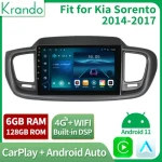 Krando TS10 7862 head unit android autoradio multimedia car radio gps player for Kia Sorento 2014 -built in carplay