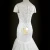 Import Lace applique off shoulder Mermaid wedding dress long tail High Quality bridesmaid robes from China