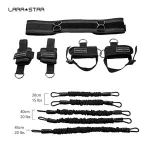 Larastar Heavy Duty Exercise Bands Fitness Total Body Foot Bounce Vertical Jump Trainer Boxing Resistance Band for Boxing