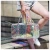 Import Large capacity fashion women transparent holographic overnight duffel travel bags from China